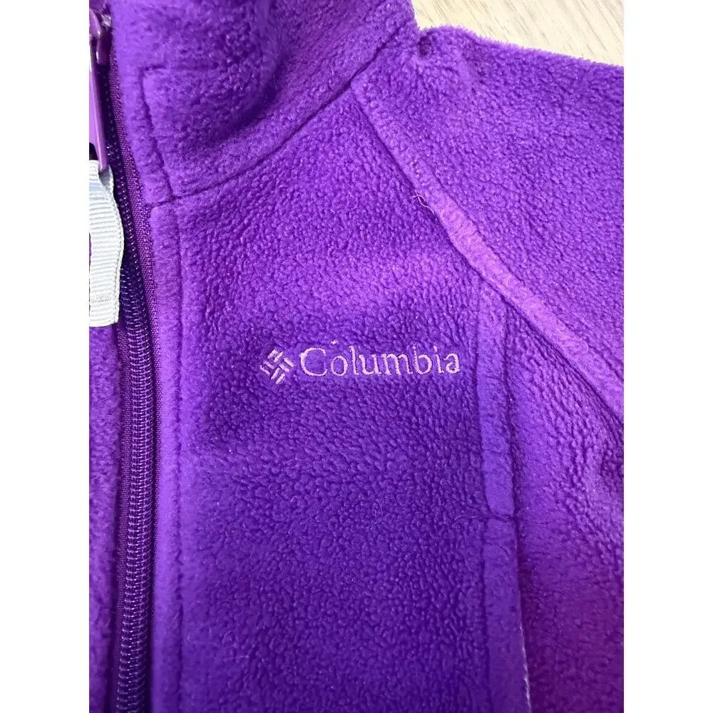 Columbia Purple Fleece Full Zip Up Jacket Baby Girl 6 Months